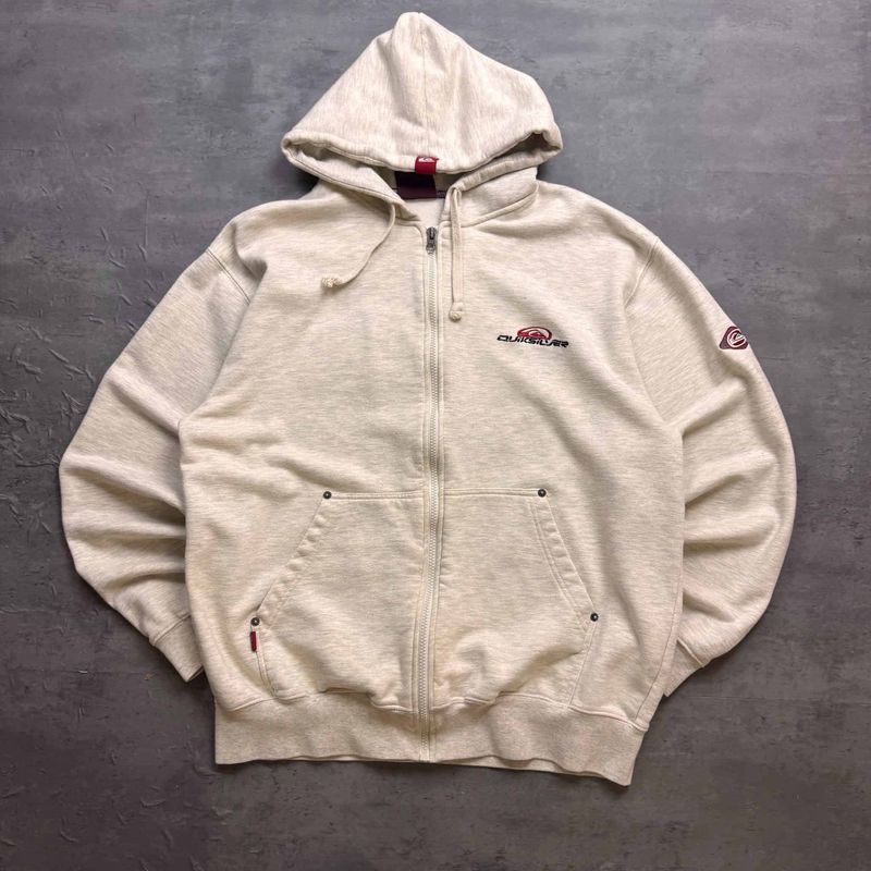 Grey Quiksilver Full-zip Hoodie