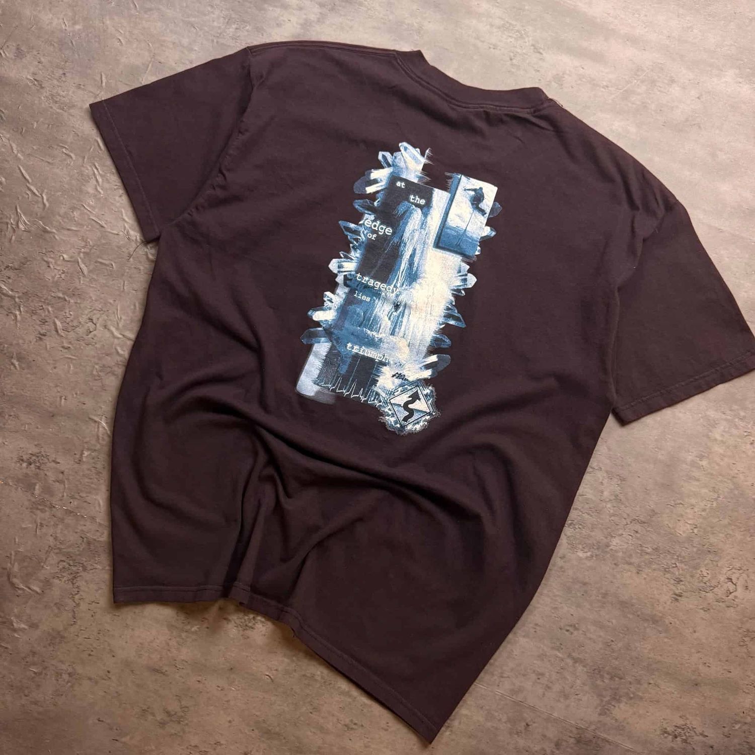 Burgundy No Fear Graphic T-shirt