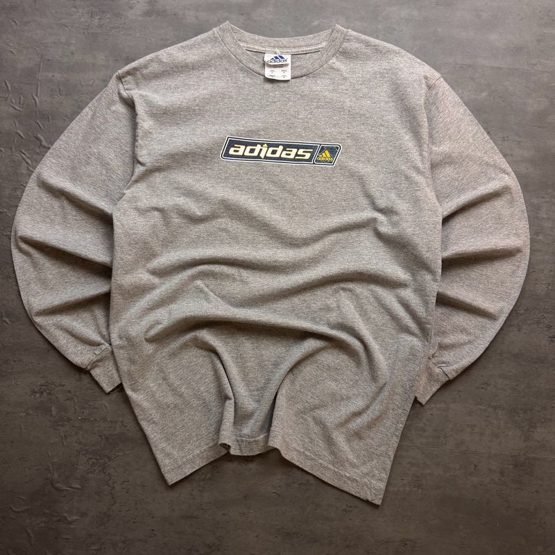 Grey Adidas Longsleeve T-shirt