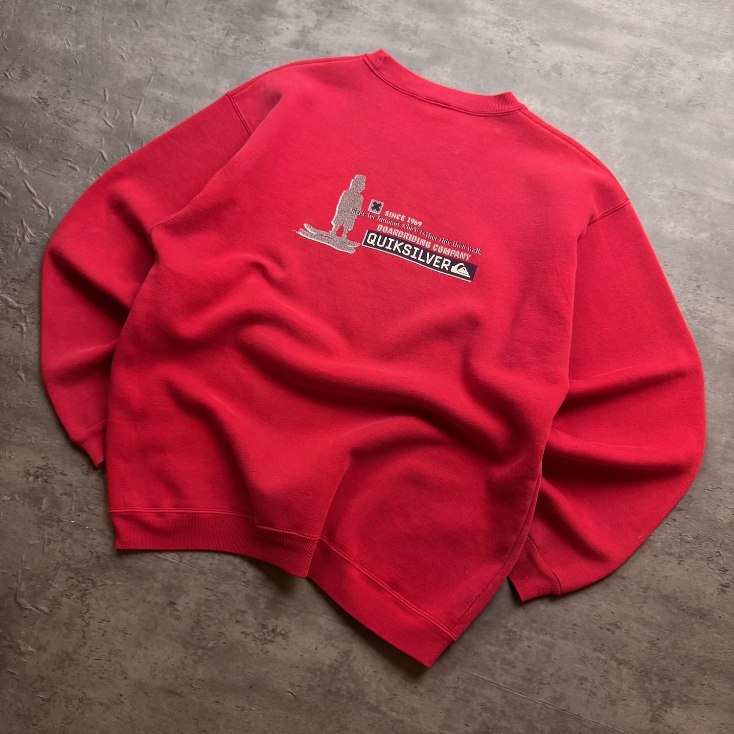 90s Red Quiksilver Sweatshirt