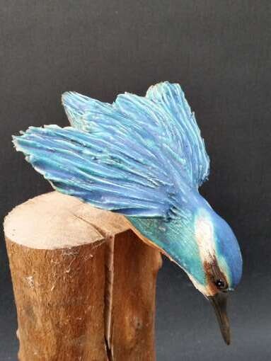 Eisvogel sitzend