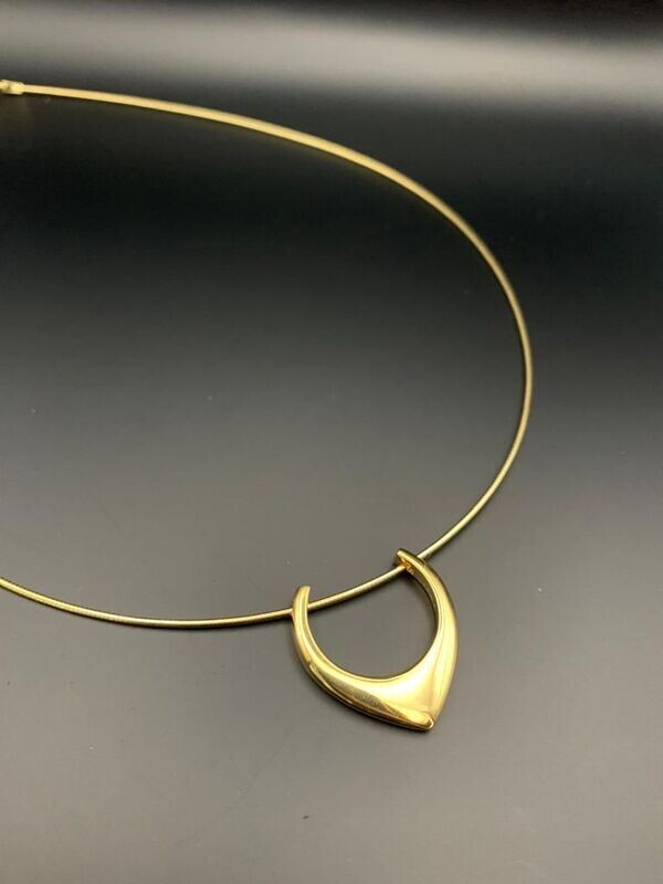Gold Vermeil Plectrum Necklace