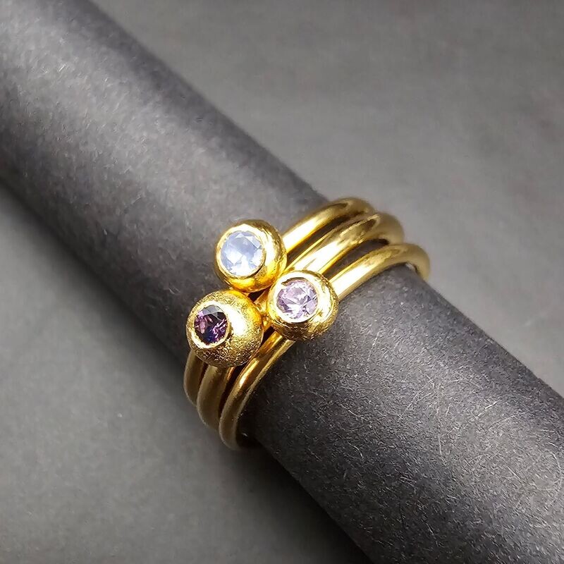 Sapphire Stacking Rings