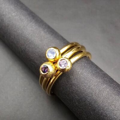 Sapphire Stacking Rings