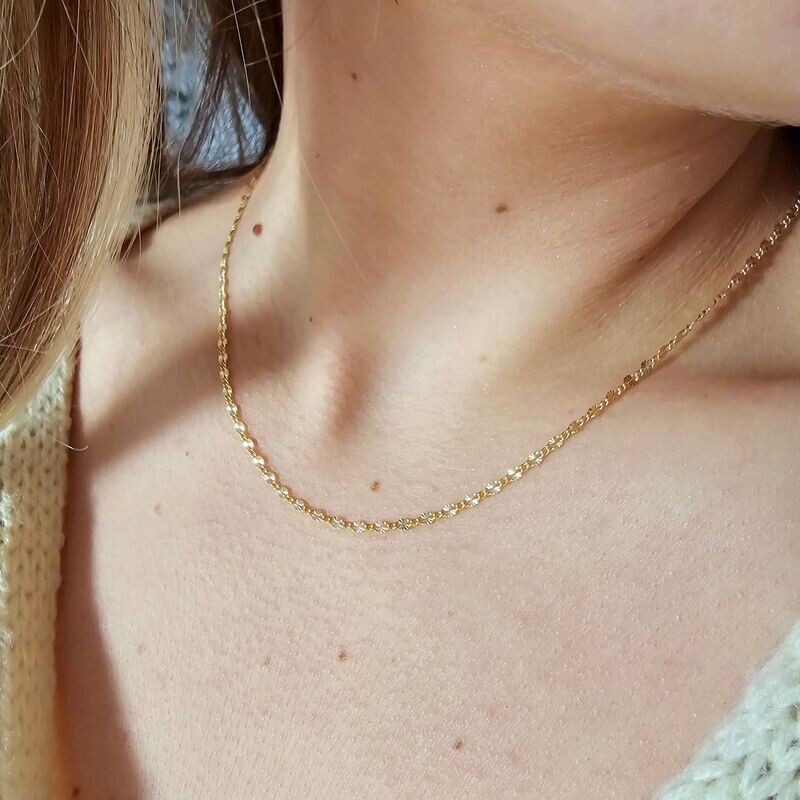 Gold Vermeil Sunburst Chain