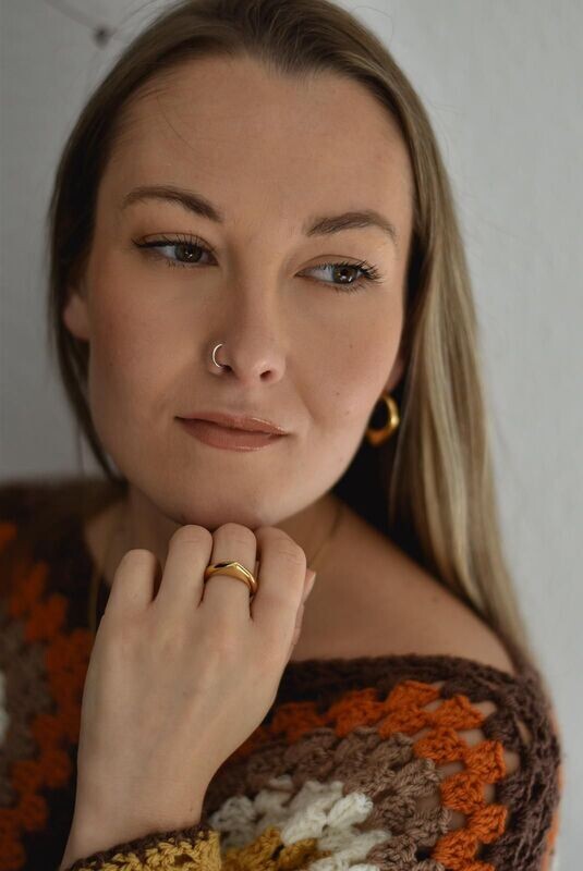 Gold Vermeil Plectrum Ring