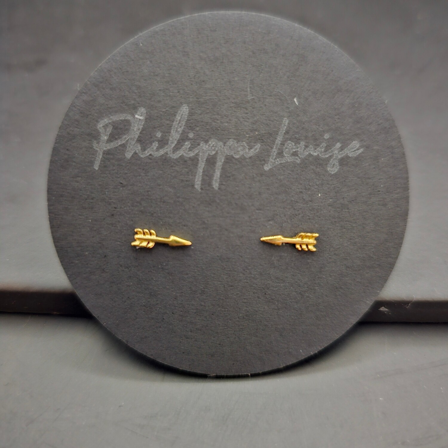 Gold Vermeil Arrow Studs