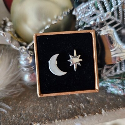 Mini Moon & Celestial Star Studs