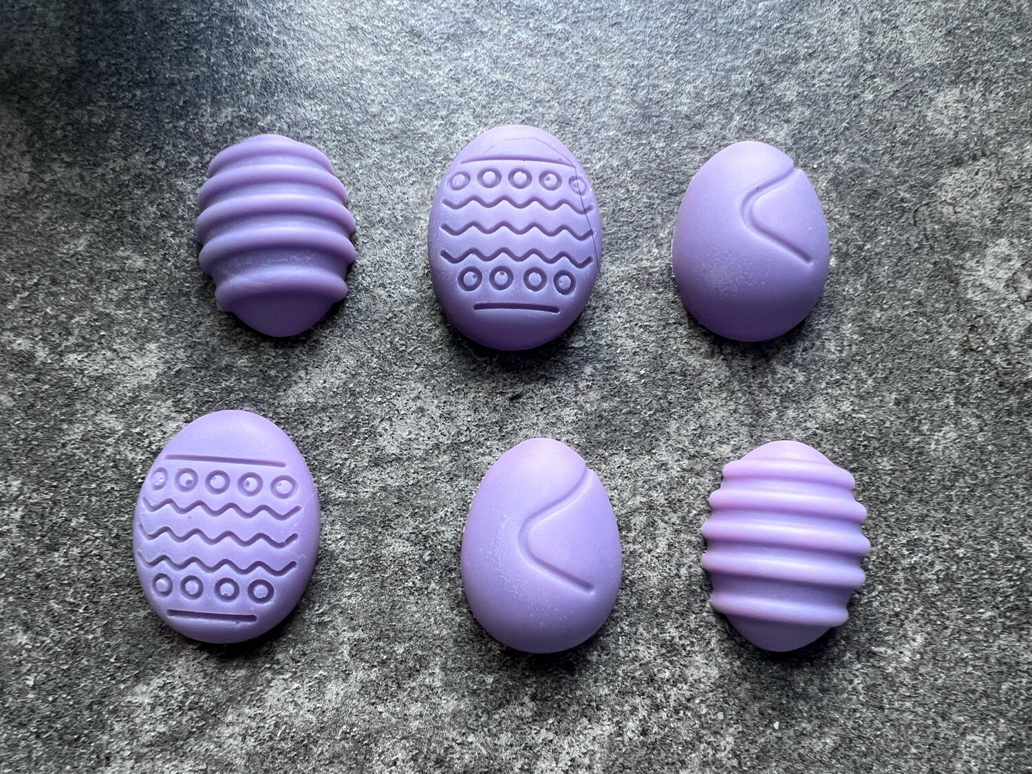 Lot de 6 Fondants nacrés violet monoi