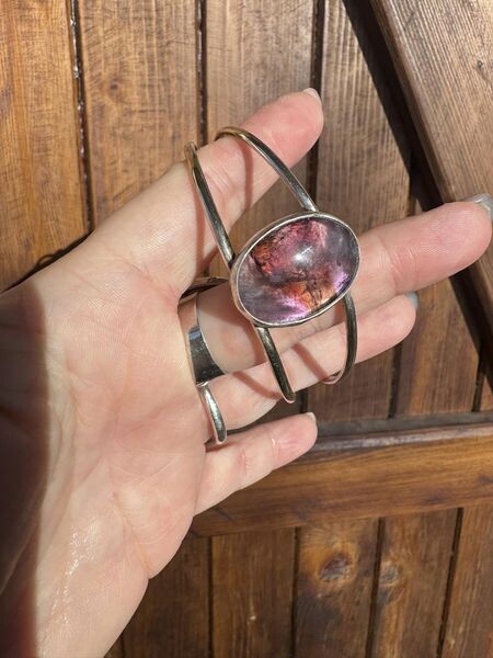 bracelet réglable sur argent 950 en ametrine