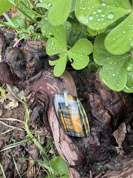 ​Pendentif en sublime œil de faucon
