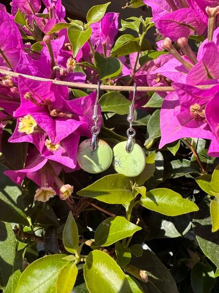 ​Boucles d oreilles en chrysoprase citron