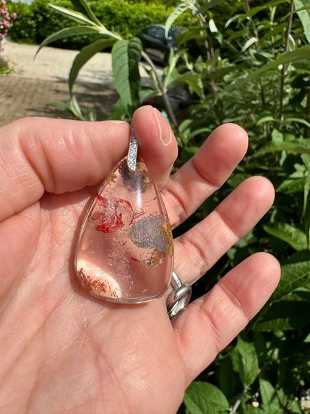 ​Pendentif en quartz lodolite