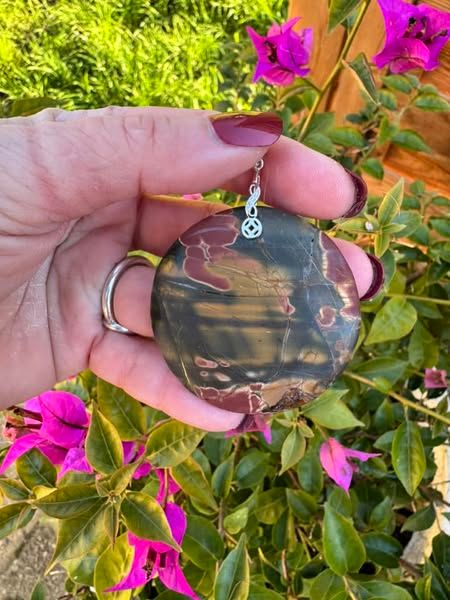 ​Pendentif en jaspe cherry creek