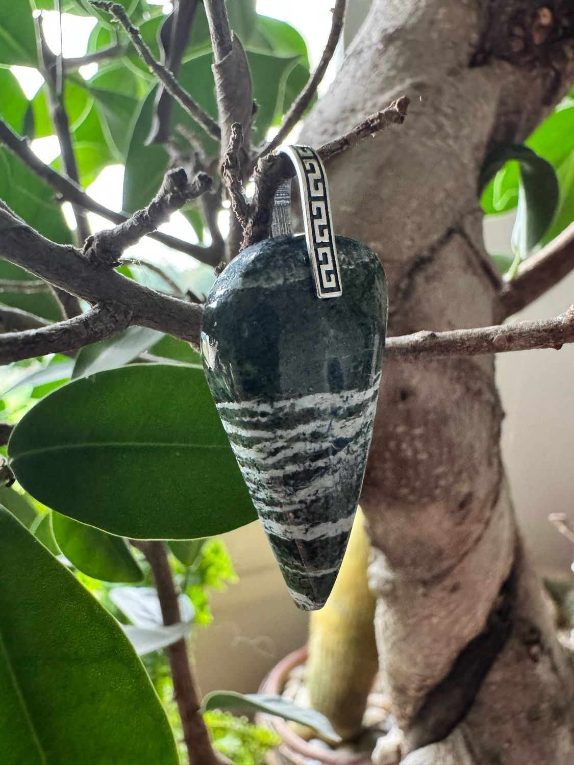 Pendentif en chrysotile