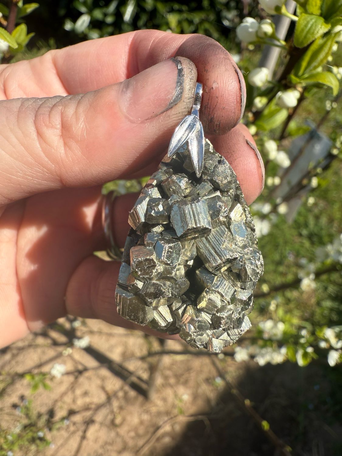 Pendentif en pyrite