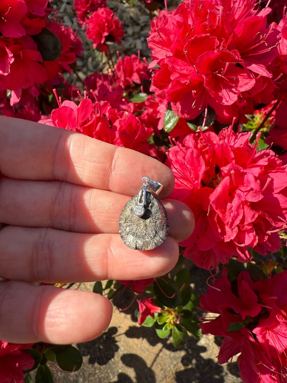 Pendentif en nodule de marcassite