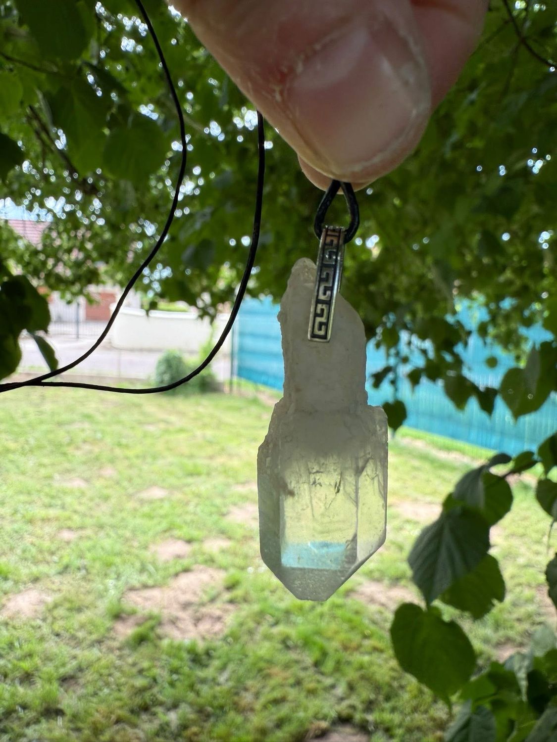 Pendentif en quartz sceptre