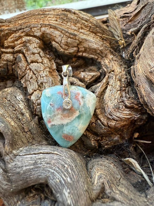 Pendentif en larimar