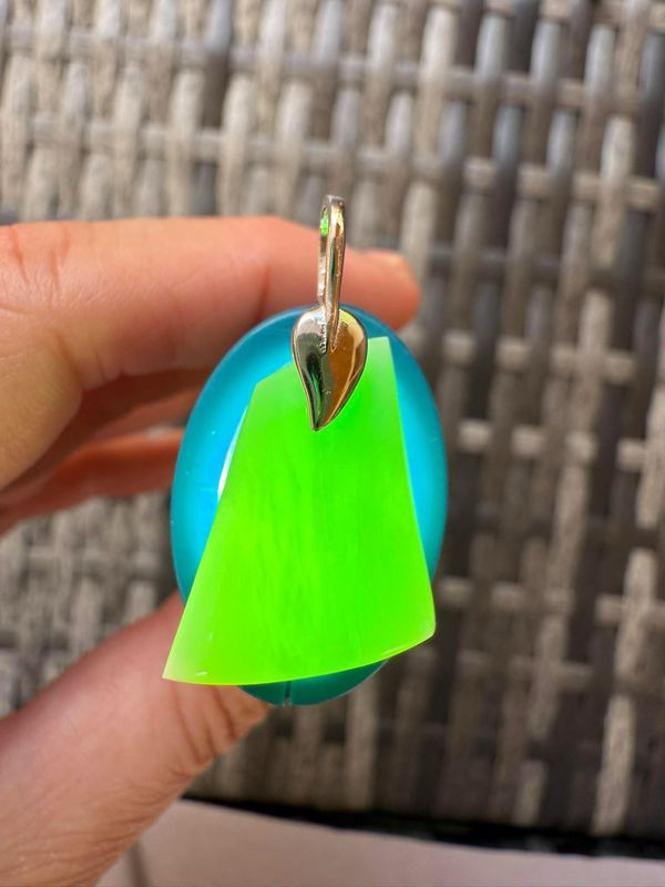 Pendentif en chrysopale