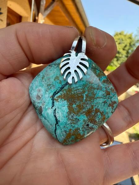 ​pendentif en chrysocolle d arizona
