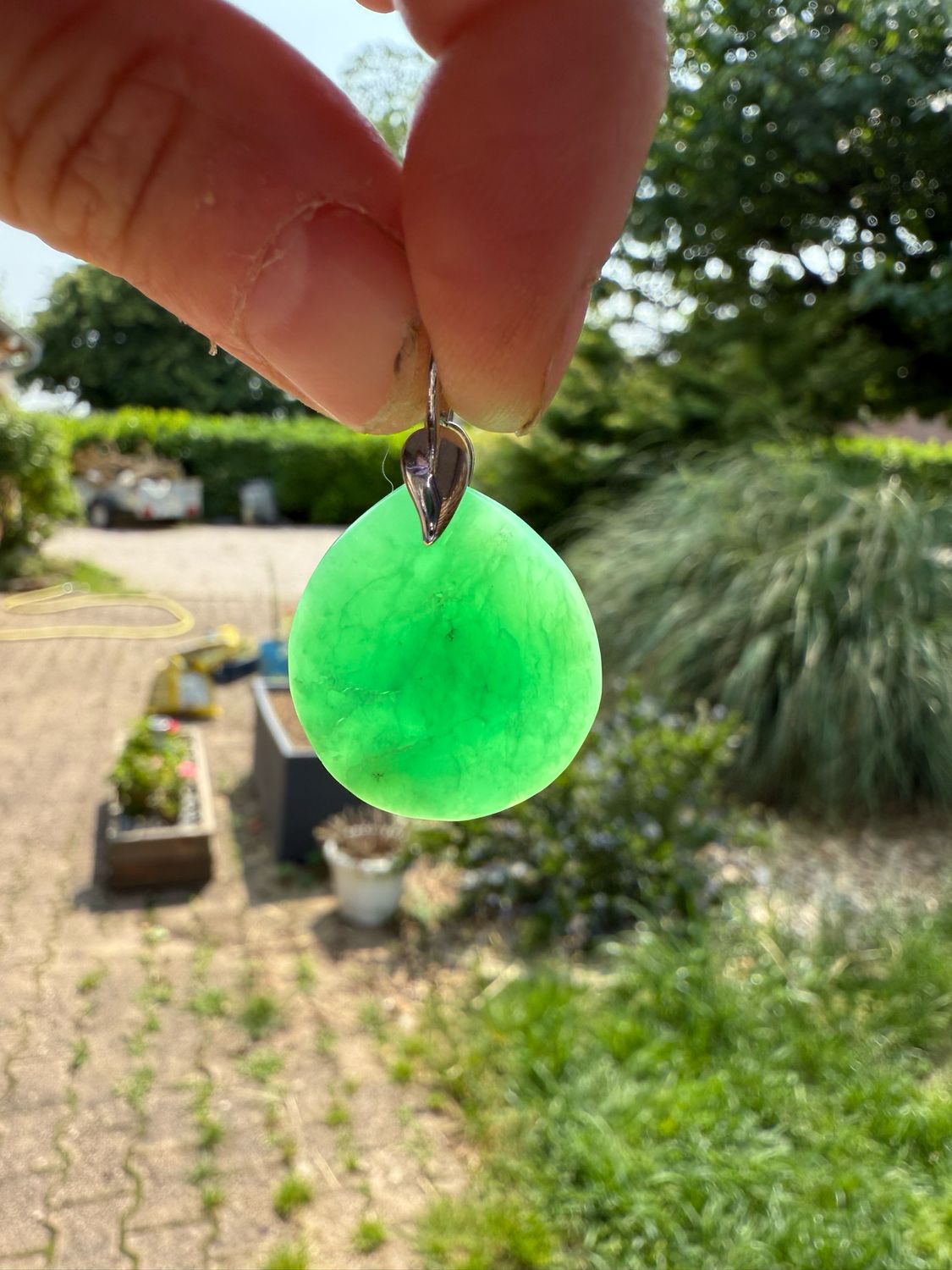 Pendentif en chrysopale