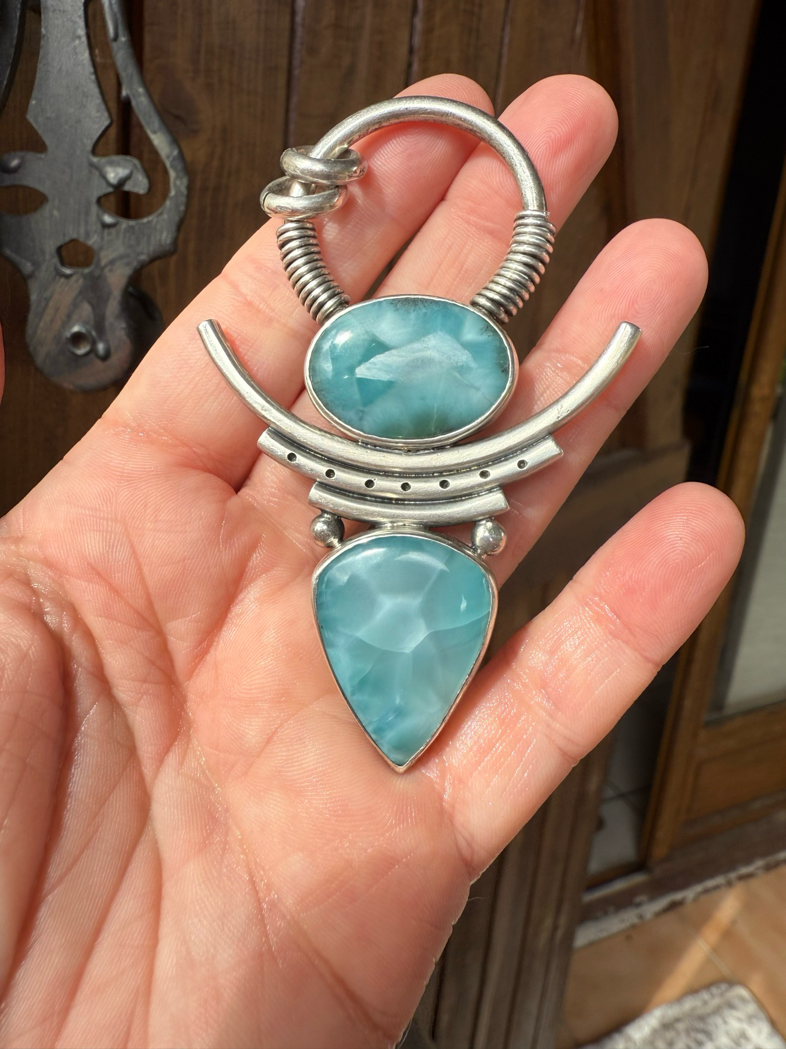 Pendentif en larimars