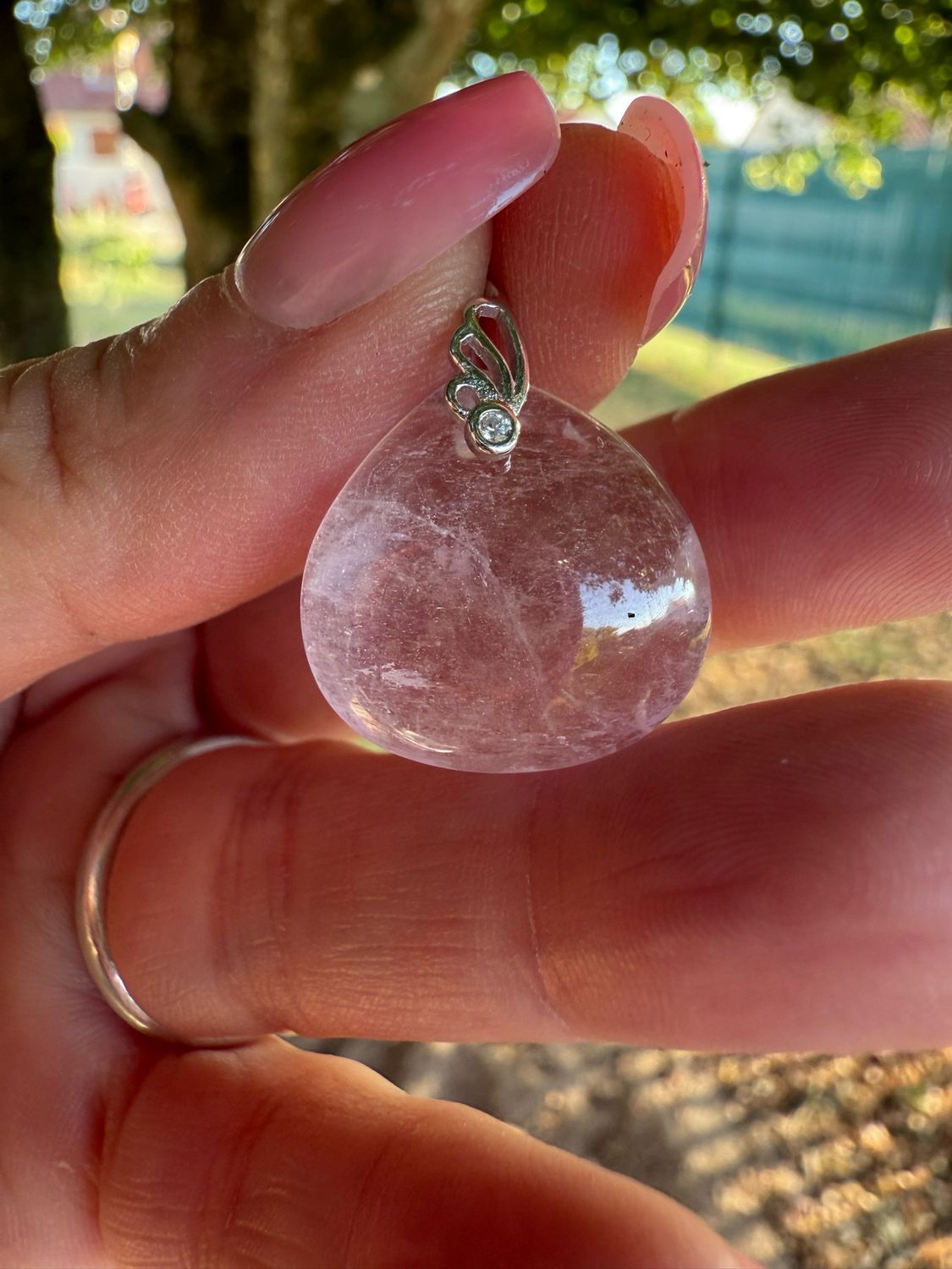 Pendentif en kunzite