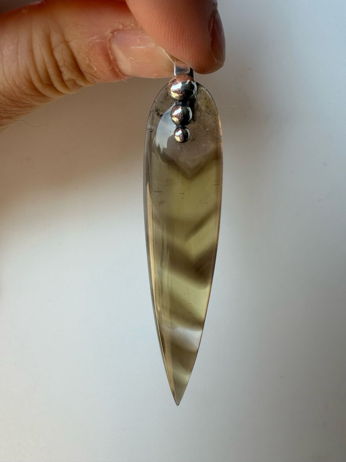 Pendentif en citrine fumée