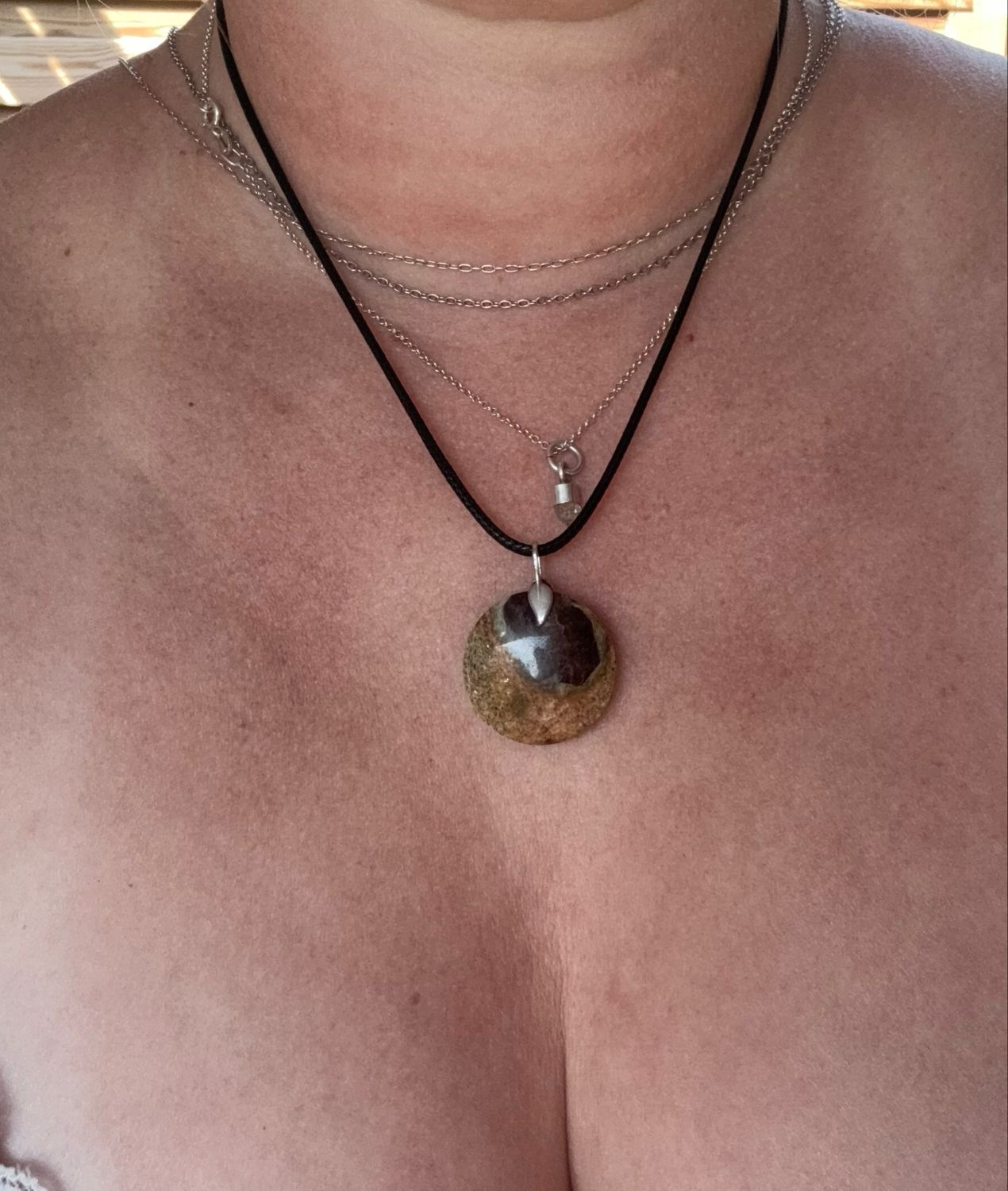 Pendentif en grenat almandin