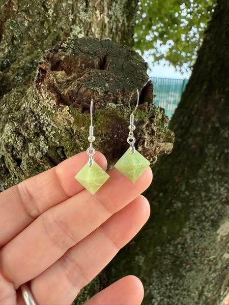 ​Boucles d oreilles en chrysoprase