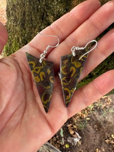 ​Boucles d oreilles en jaspe fruit