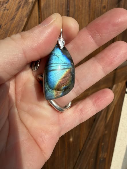 Pendentif en labradorite
