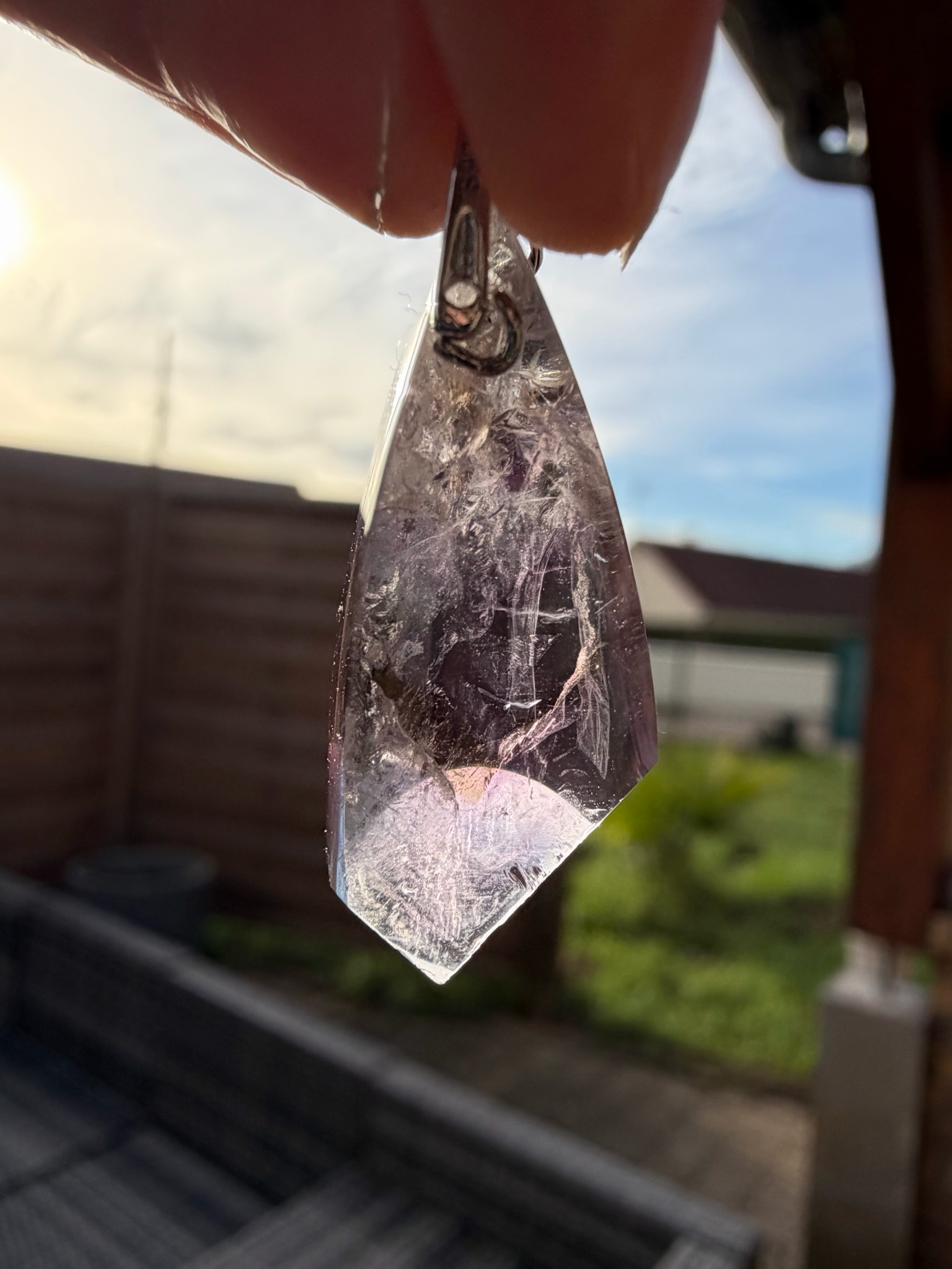 Pendentif en quartz super seven