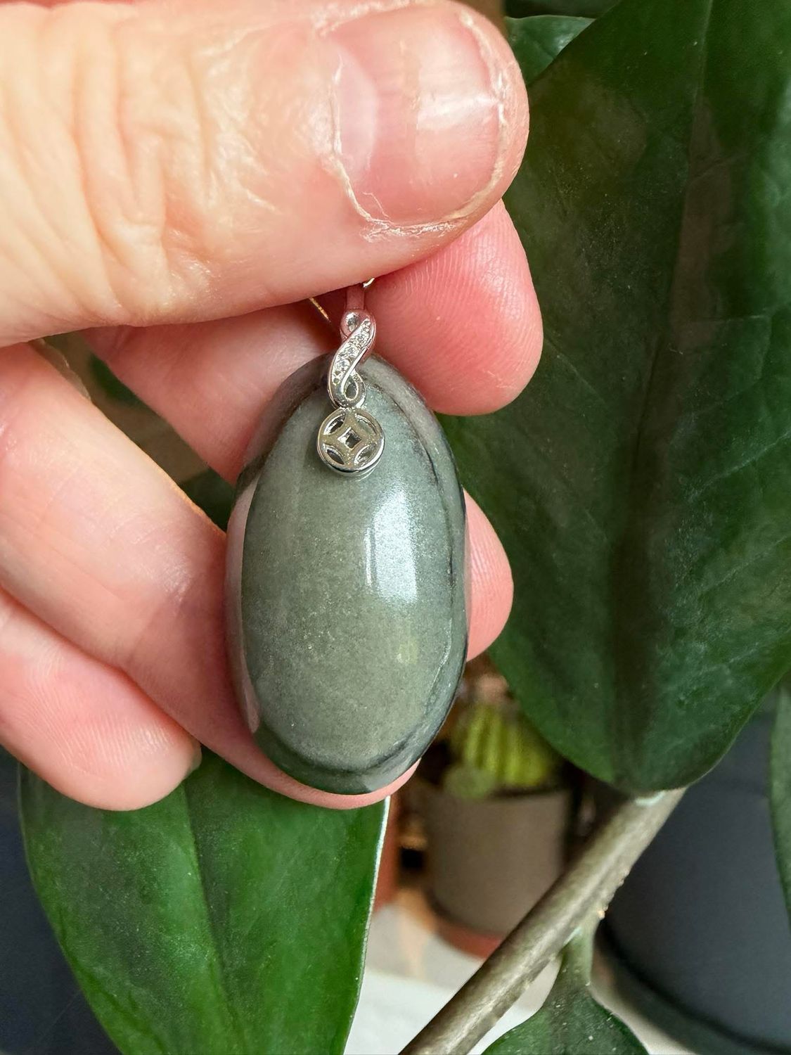 Pendentif en jaspe zèbre Pendentif en jaspe zèbre