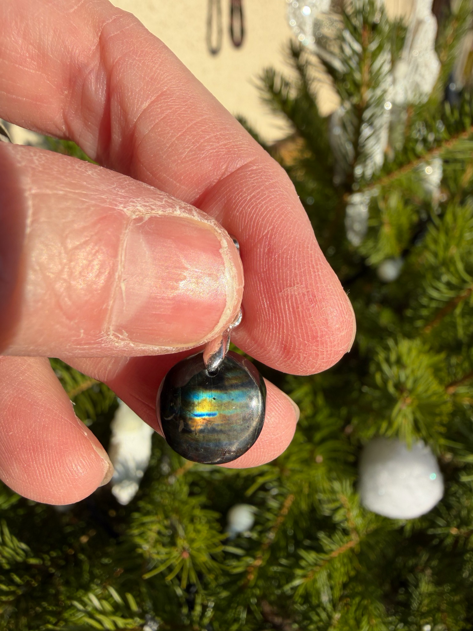 Pendentif en spectrolite