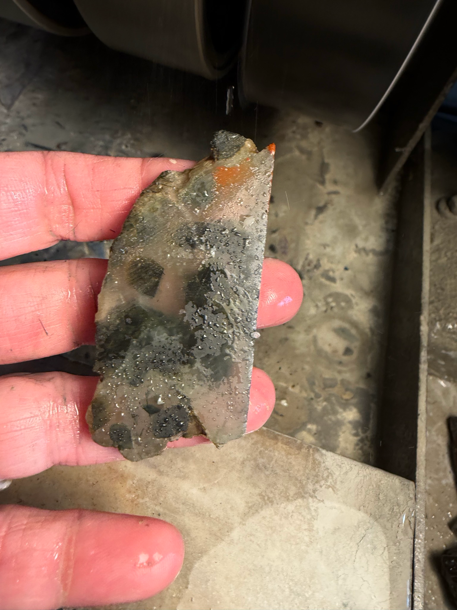 Pendentif en prehnite et epidote