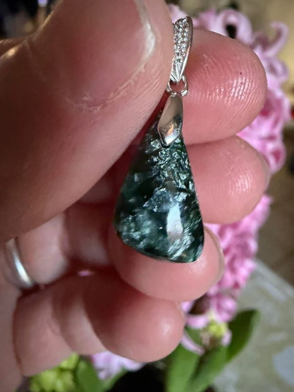 Pendentif en seraphinite