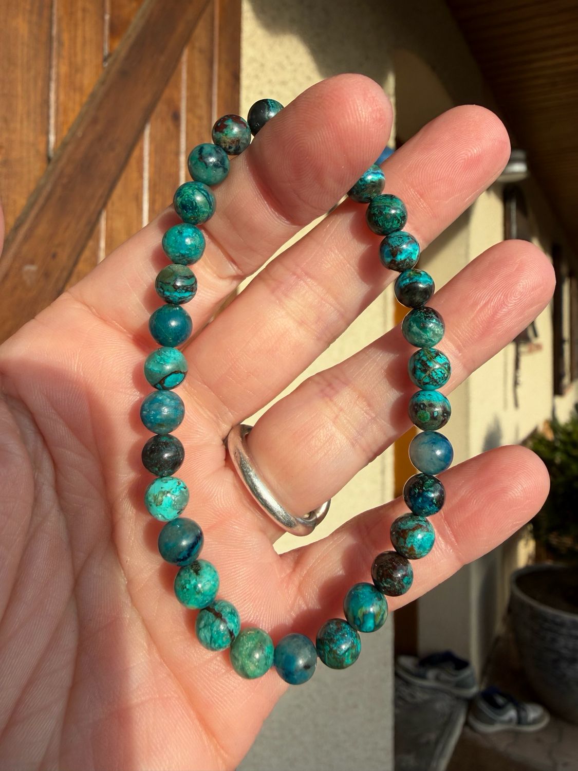 Bracelet en chrysocolle Bracelet en chrysocolle