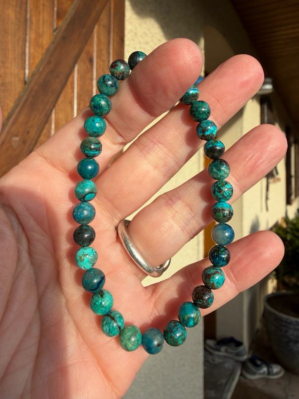 Bracelet en chrysocolle