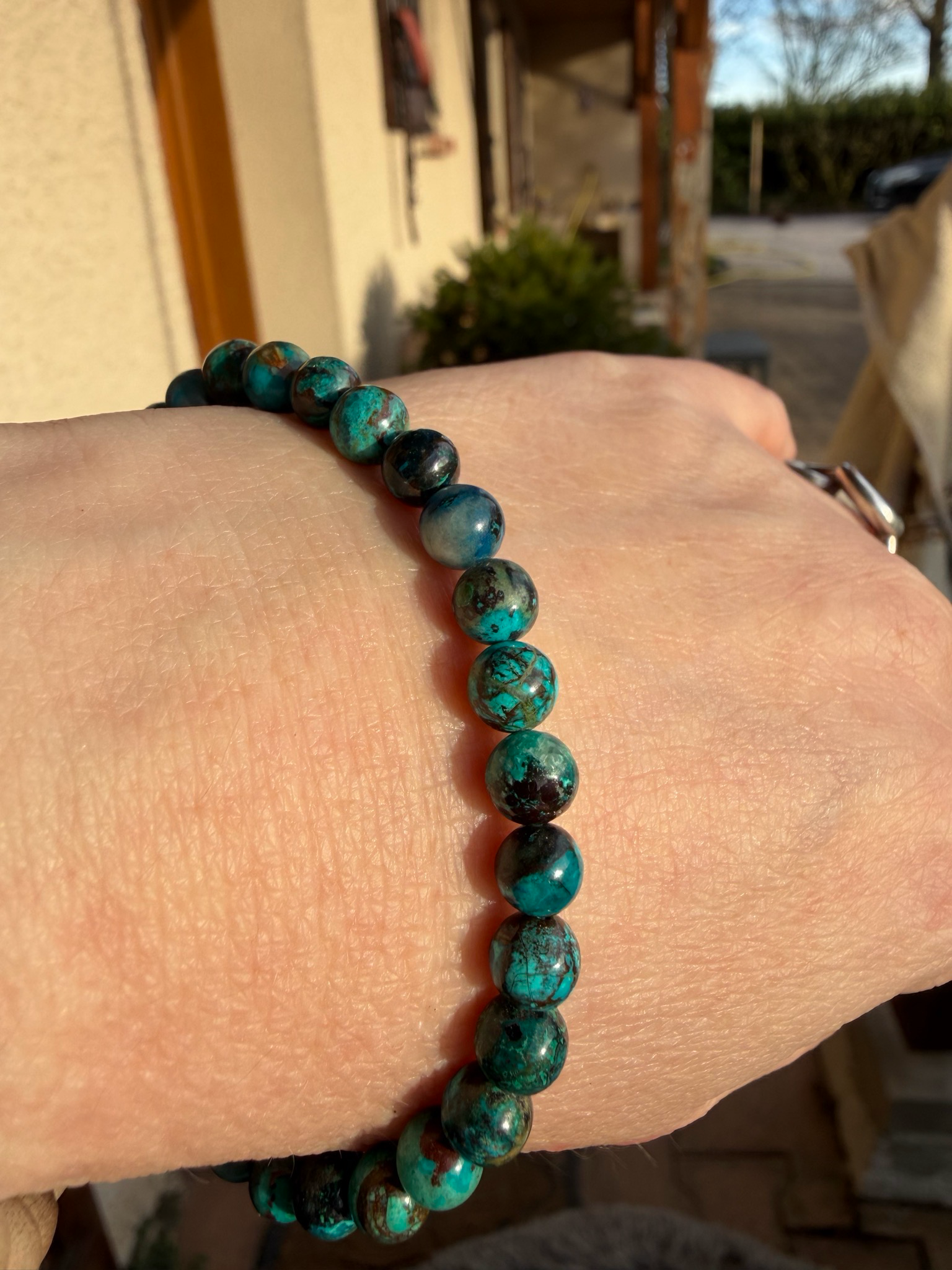 Bracelet en chrysocolle