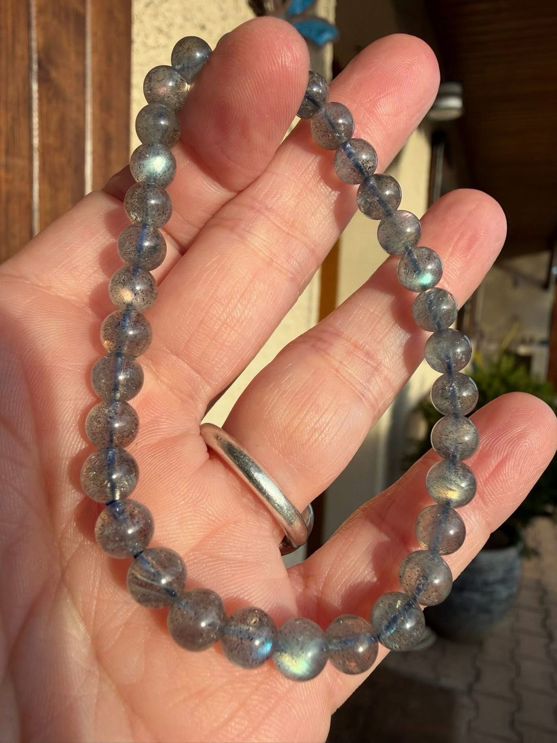 Bracelet en labradorite Bracelet en labradorite