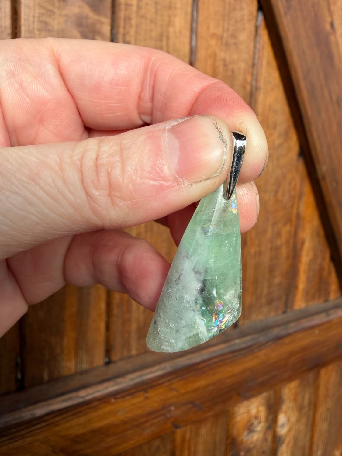 Pendentif en fluorite