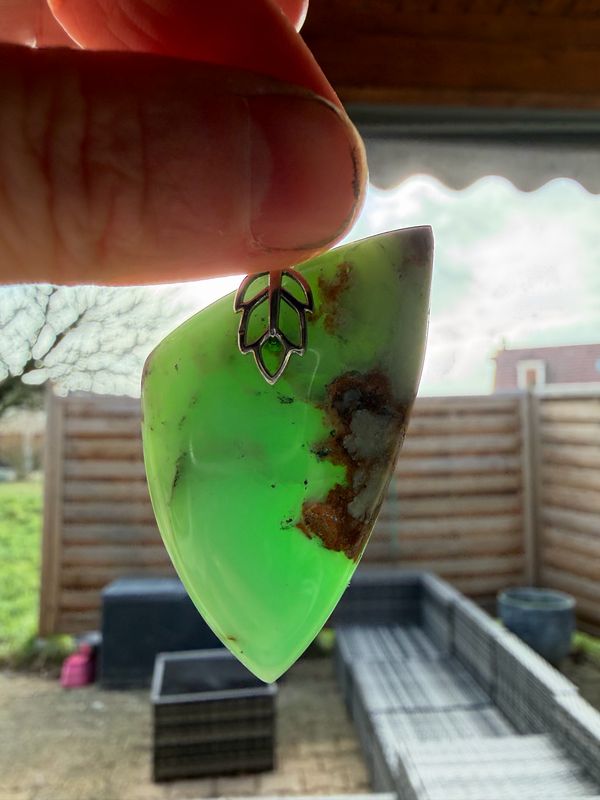 Pendentif en chrysopale