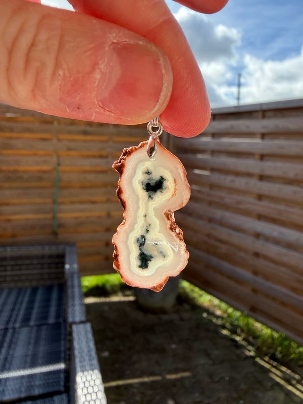 Pendentif en agate mousse