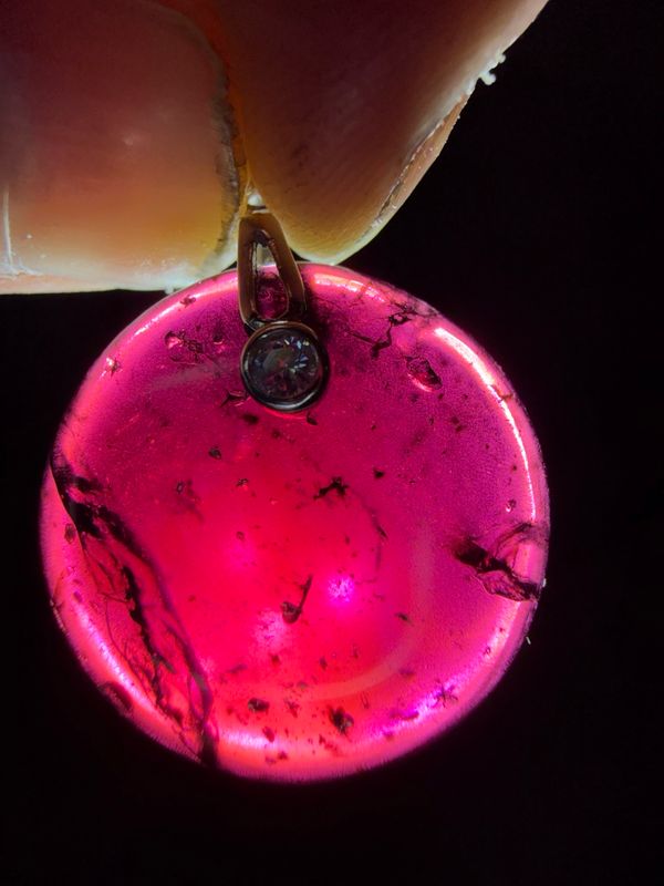 Pendentif en grenat rhodolite