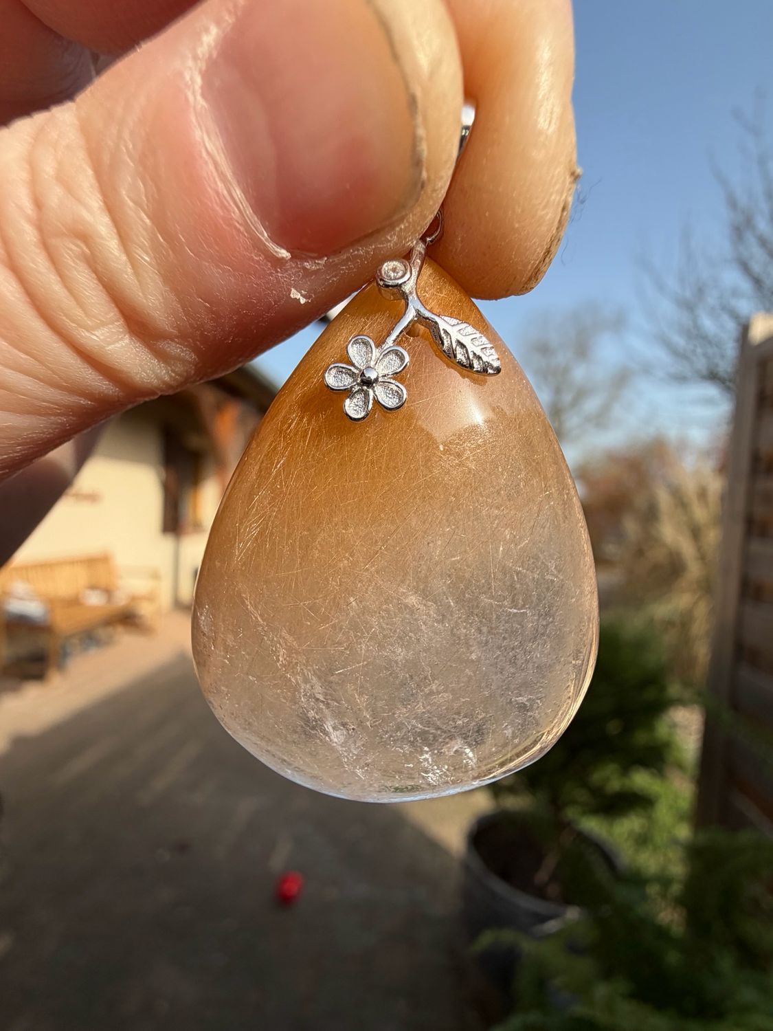 Pendentif en quartz rutile Pendentif en quartz rutile