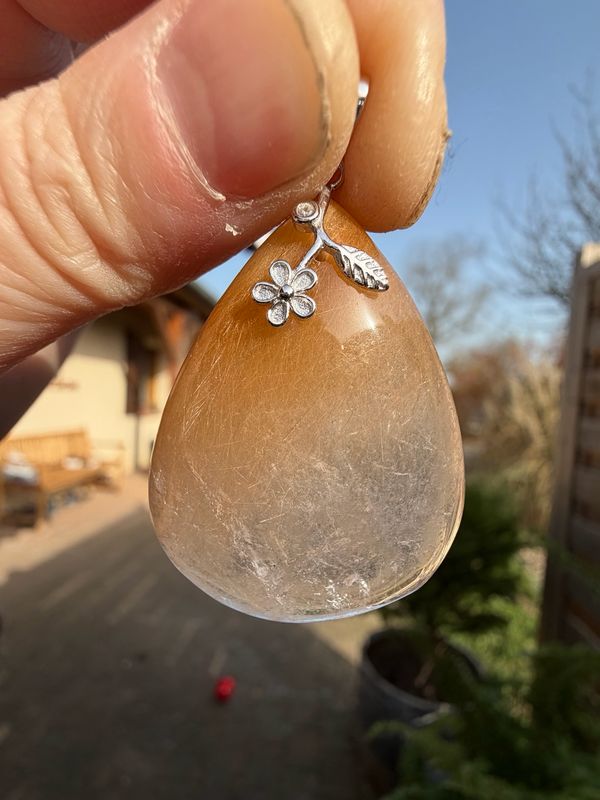 Pendentif en quartz rutile