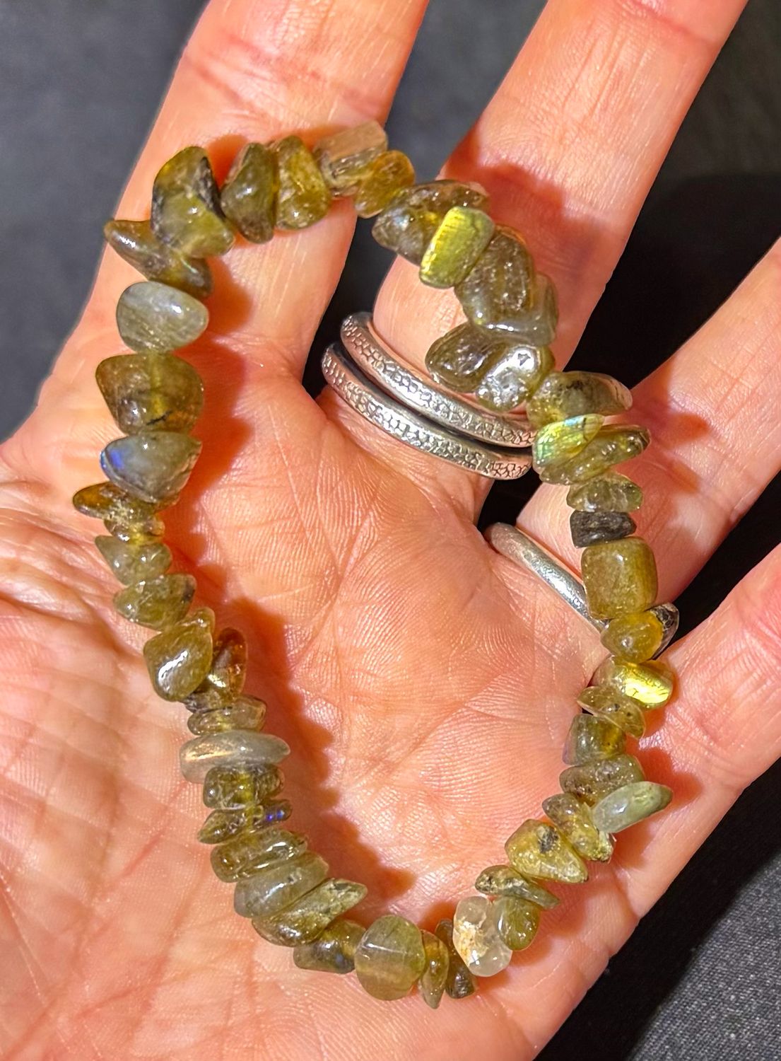 Bracelet en labradorite