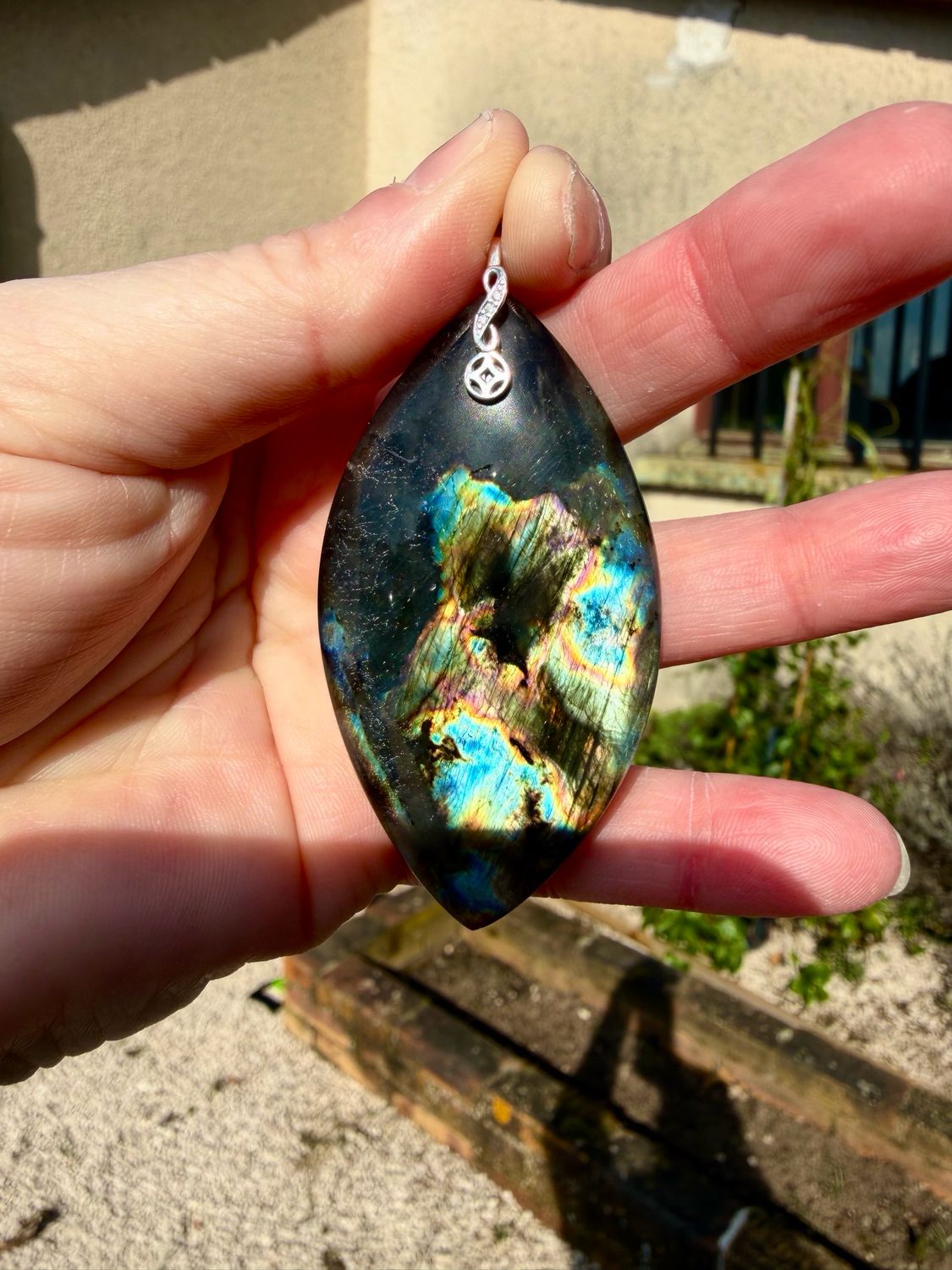 Pendentif en labradorite